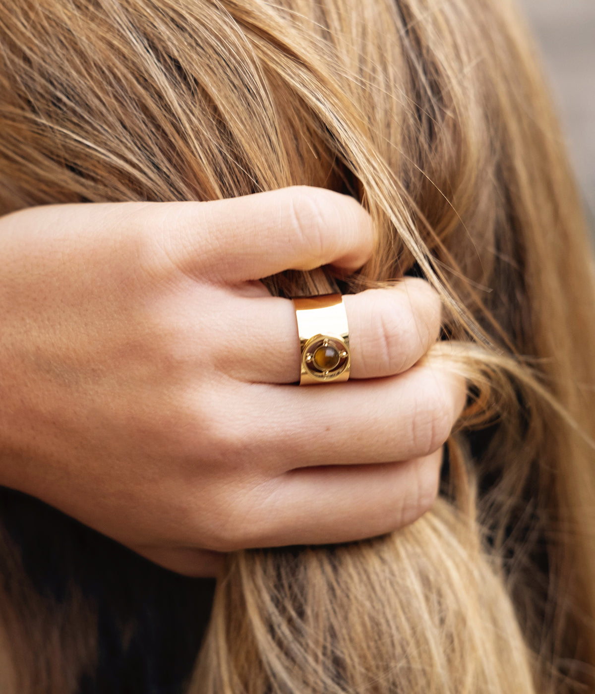 Bague Lullaby (Acier doré)