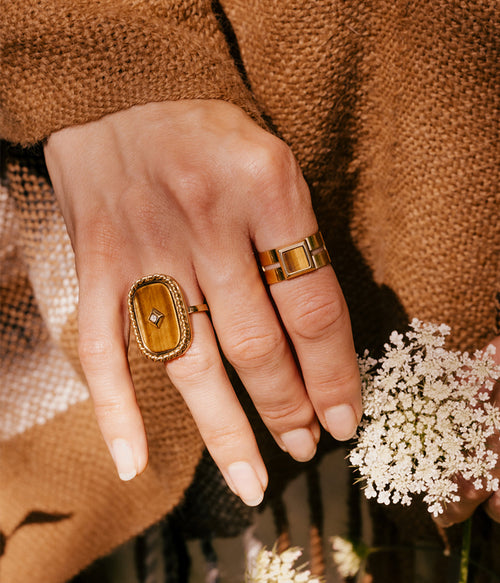 Bague Holly (Acier doré)