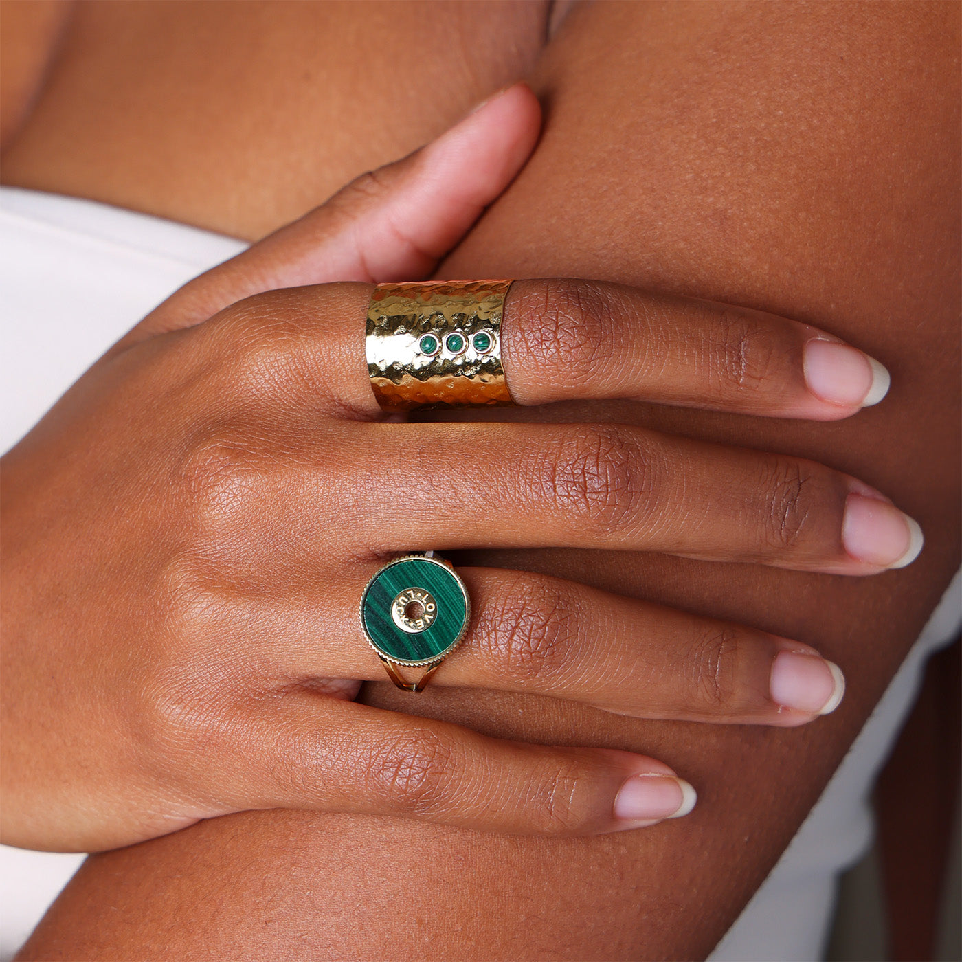 Bague Luck Love (Acier doré)