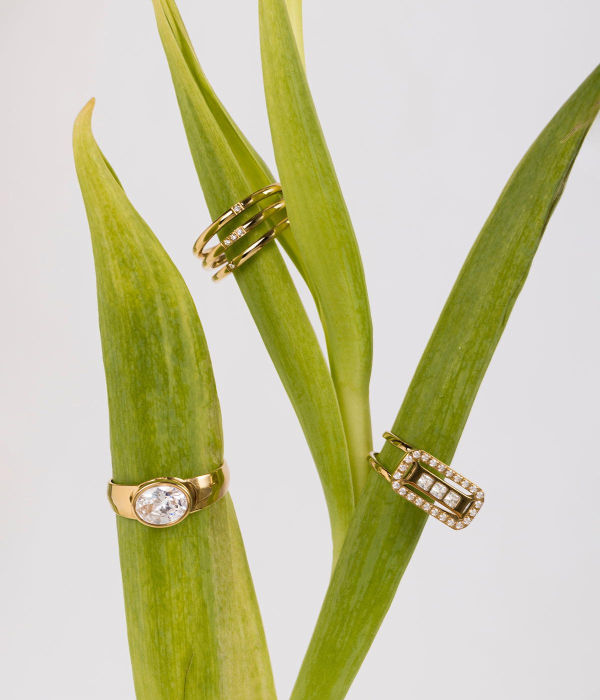 Bague Lucci (Acier doré)