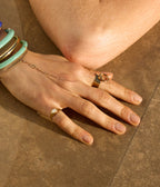 Bague Daifuku (Acier doré)