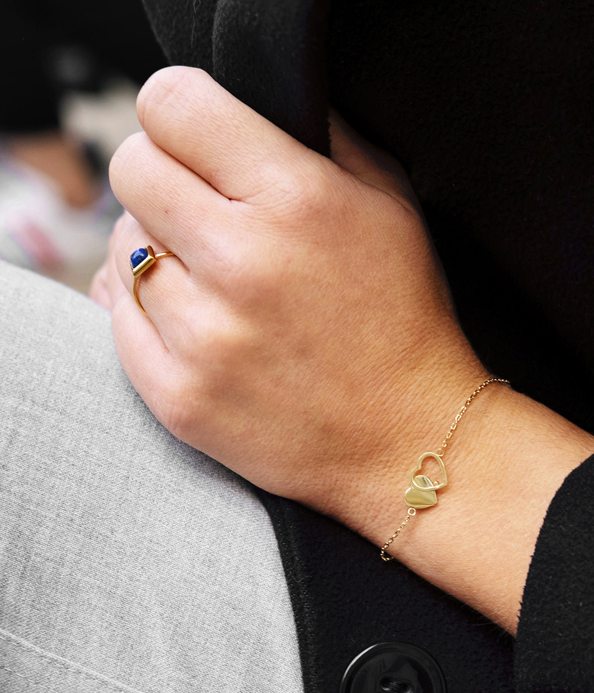 Bague Ruy (Acier doré)