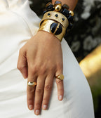 Bague Sceau (Acier doré)