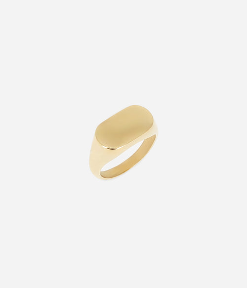 Bague Serment (Acier doré)