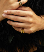 Bague Graal (Acier doré)