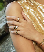 Bague Hyota (Acier doré)