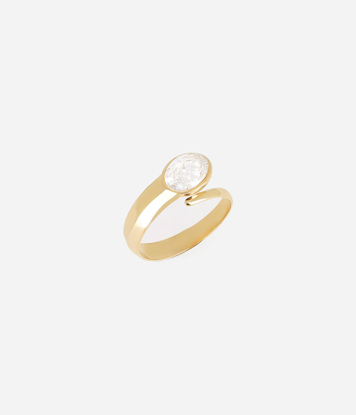 Bague Lunara (Acier doré)