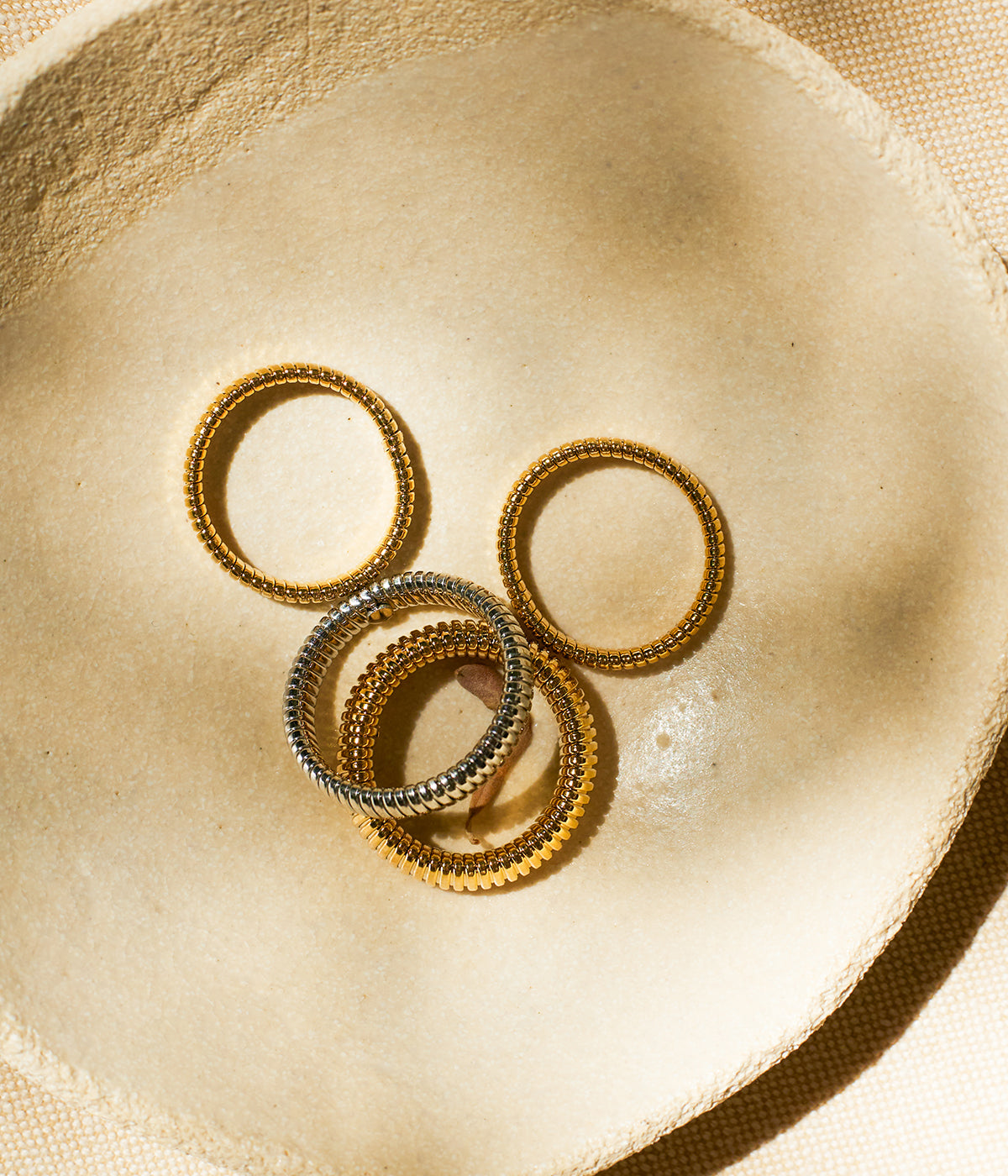 Bague Micro (Acier doré)