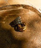 Bague Salazar (Acier doré)