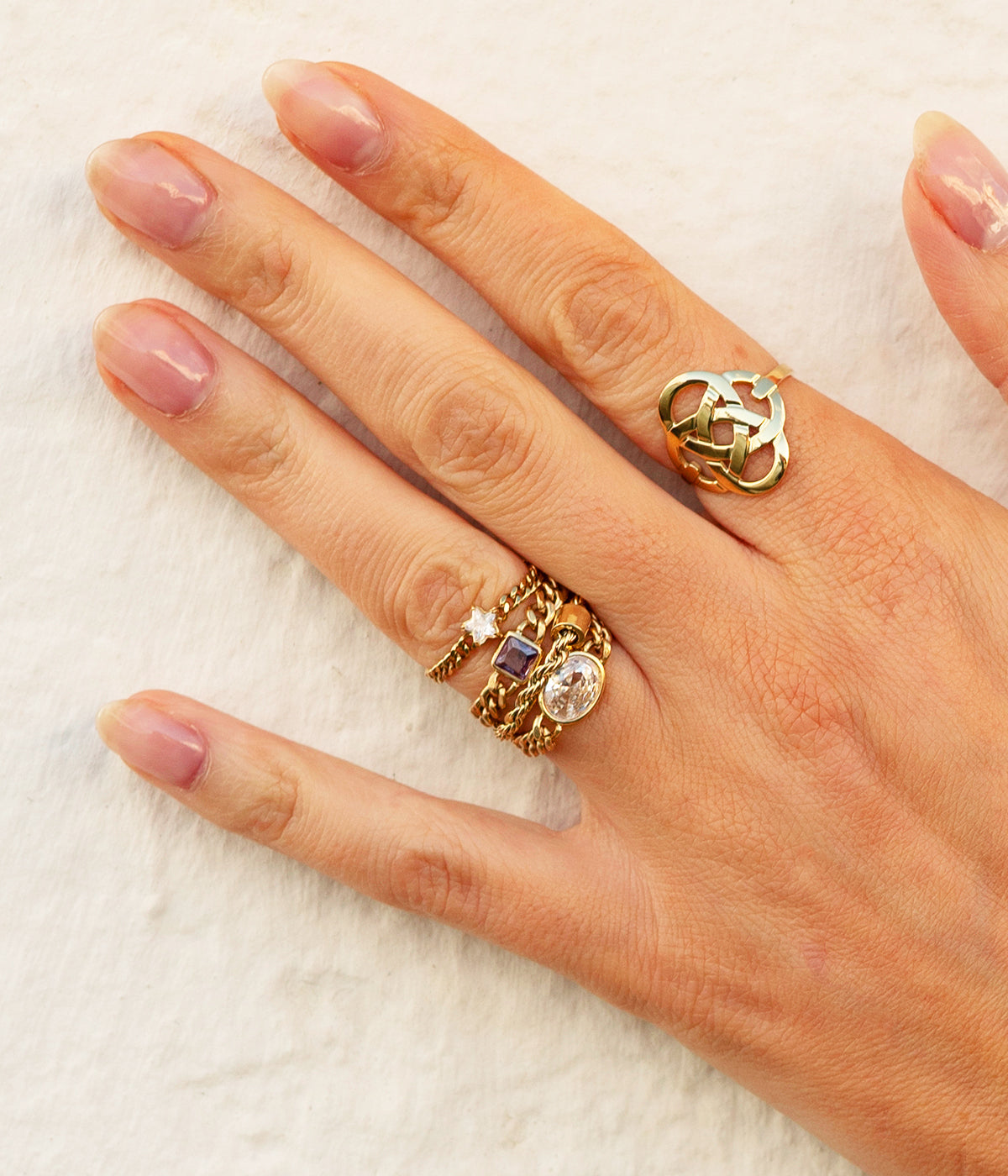 Bague Vibi (Acier doré)