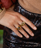 Bague Zirena (Acier doré)