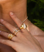 Bague Ethna (Acier doré)