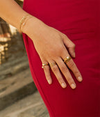 Bague Lucci (Acier doré)