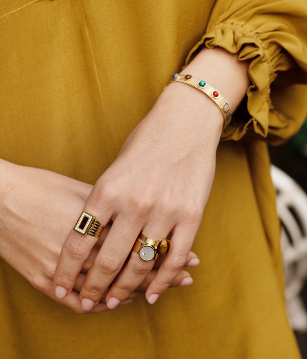 Bague Carli (Acier doré)