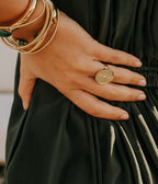 Bague Constance (Acier doré)
