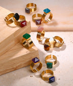Bague Lilo (Acier doré)
