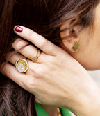 Bague Nuit Etoilée (Acier doré)