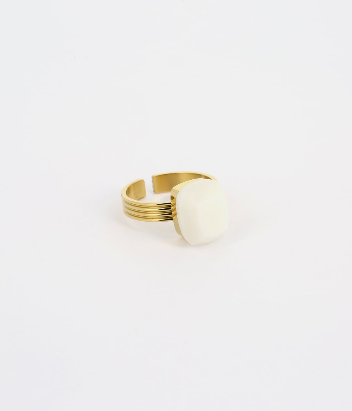 Bague Petra (Acier doré)