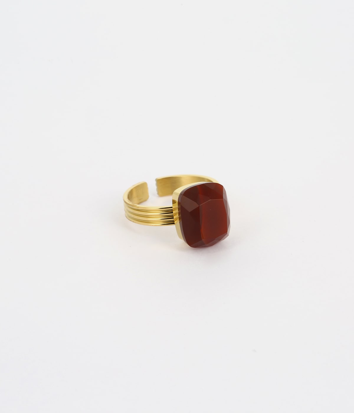 Bague Petra (Acier doré)