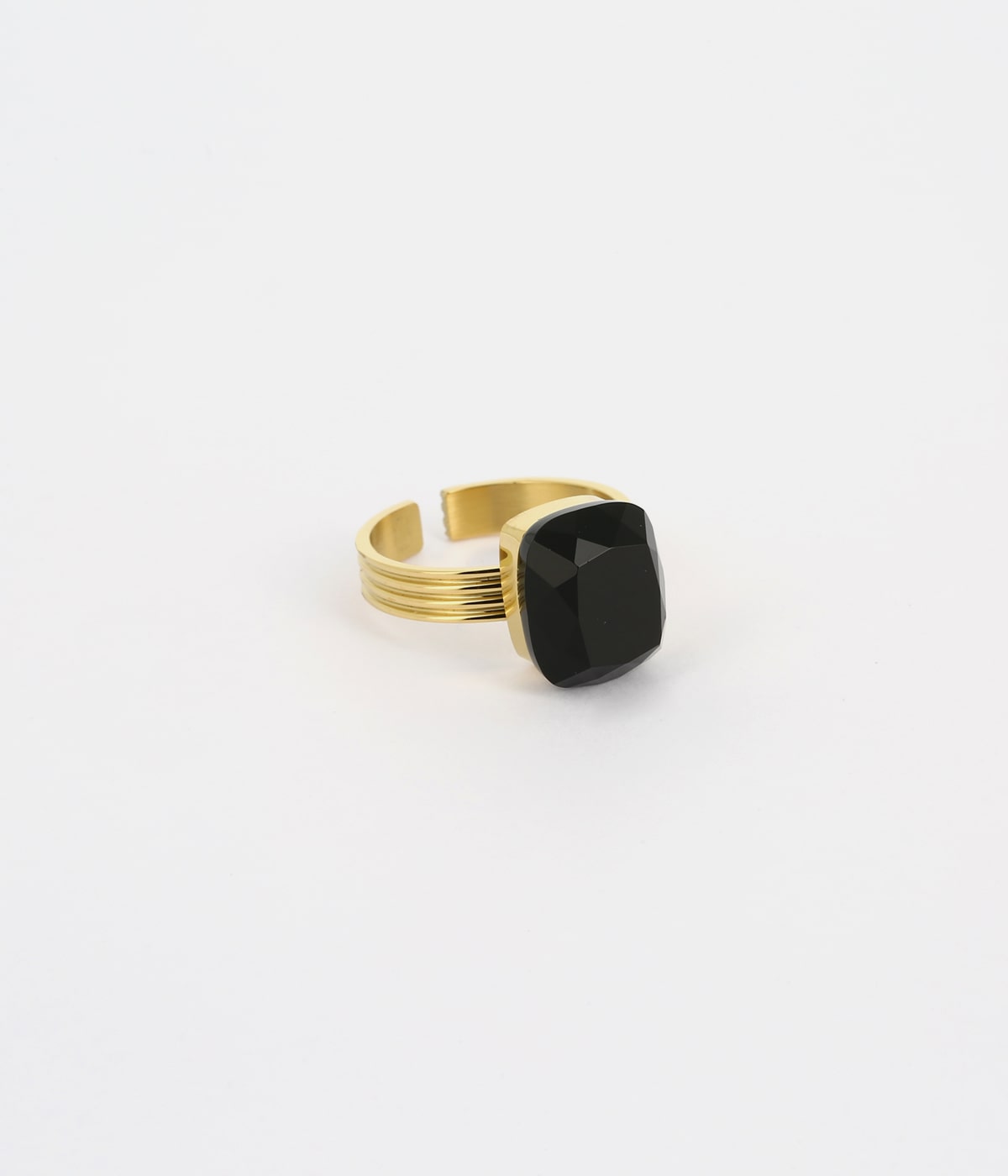 Bague Petra (Acier doré)