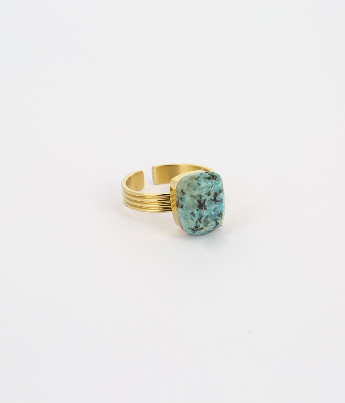 Bague Petra (Acier doré)