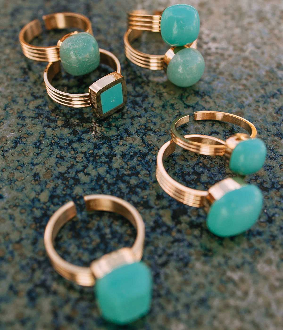 Bague Petra (Acier doré)