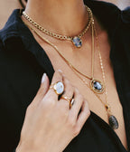 Collier Corazon (Acier doré)