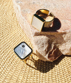 Bague Tram (Acier doré)
