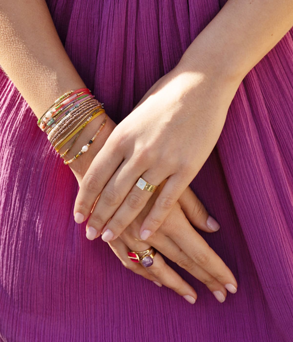 Bague Zoom (Acier doré)