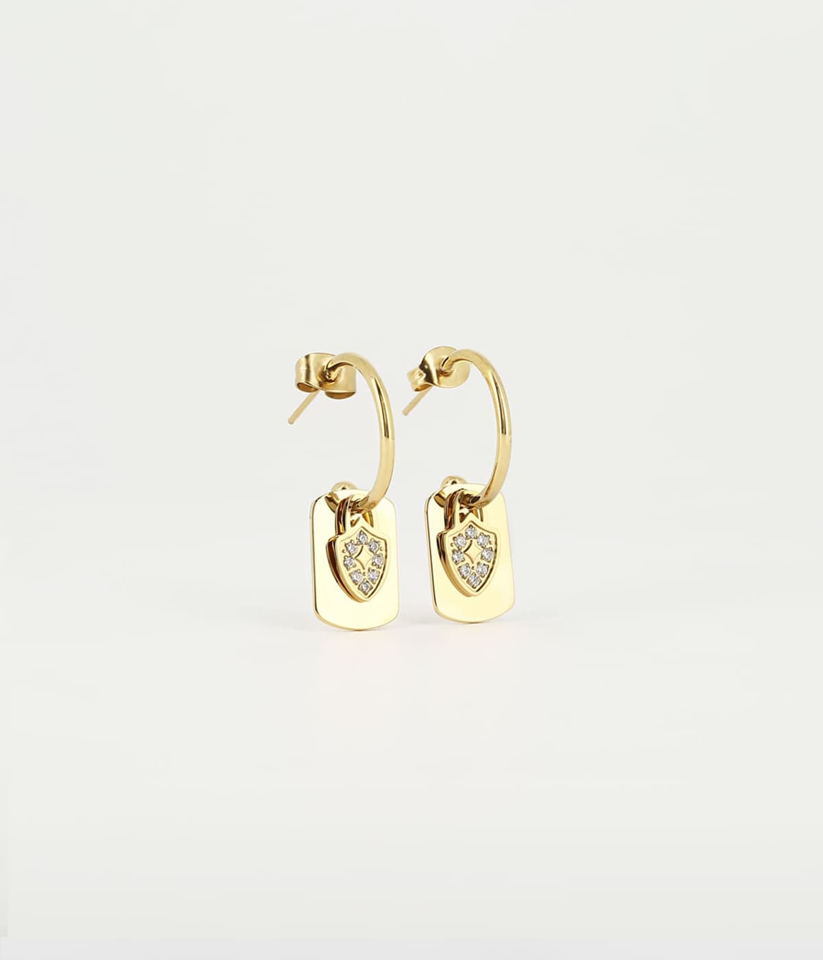 Boucles d'oreilles Bagdad (Acier doré)