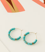 Boucles d'oreilles Belha (Acier doré)