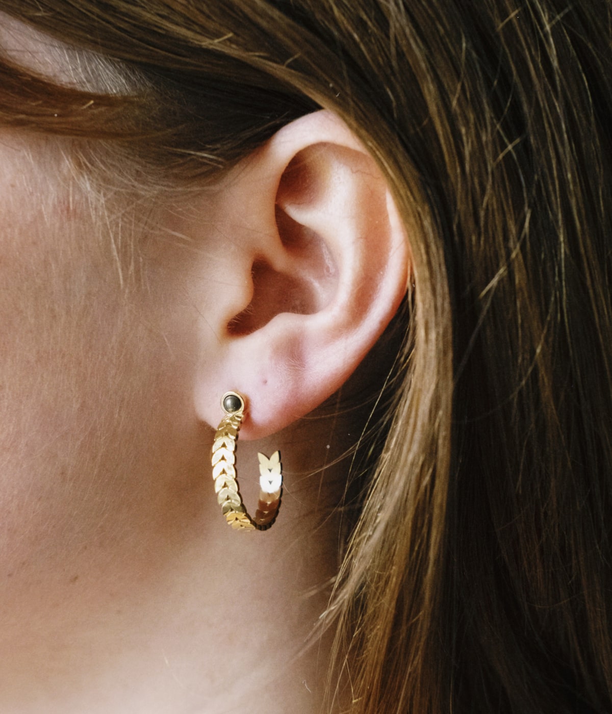 Boucles d'oreilles Buzios (Acier doré)