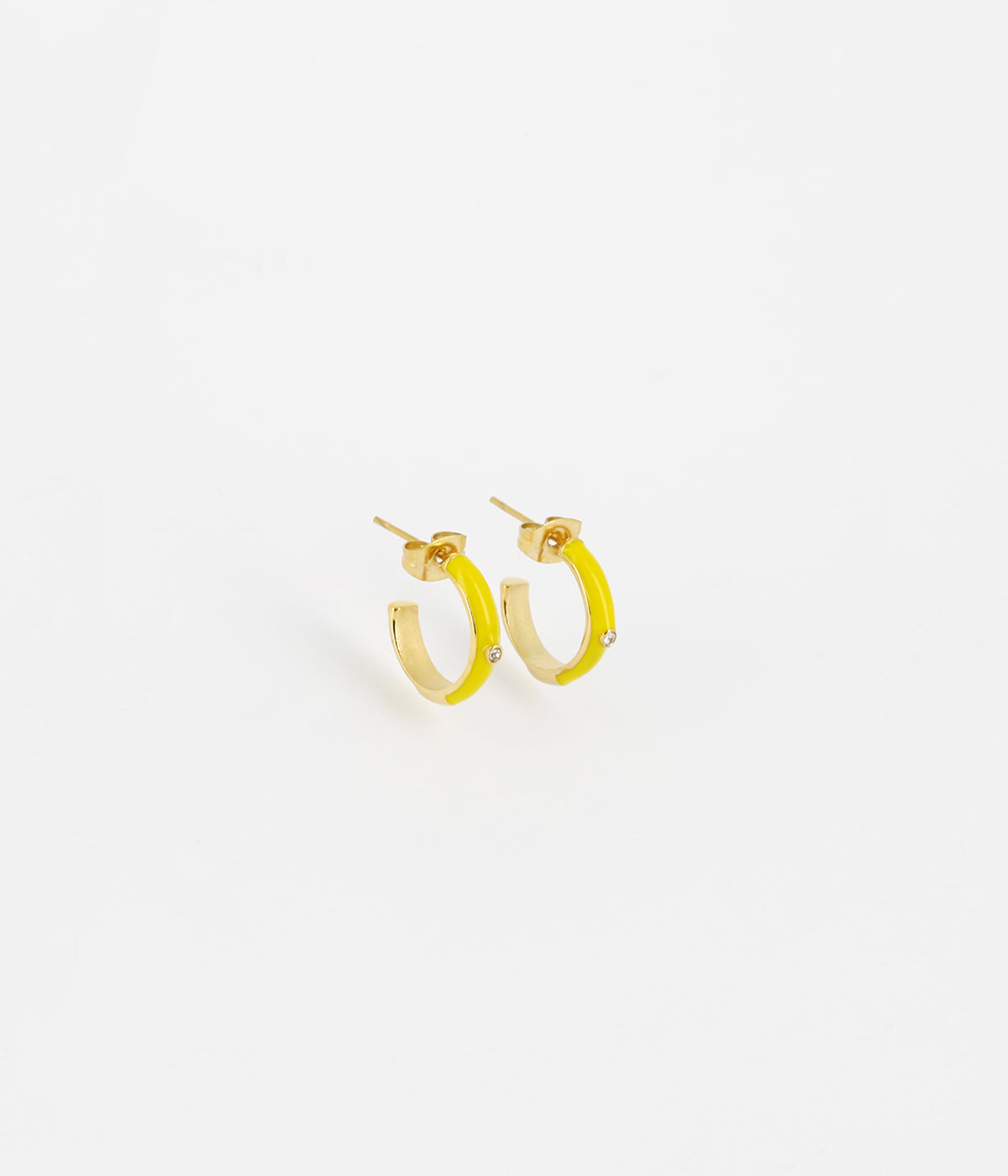 Boucles d'oreilles Calor (Acier doré)