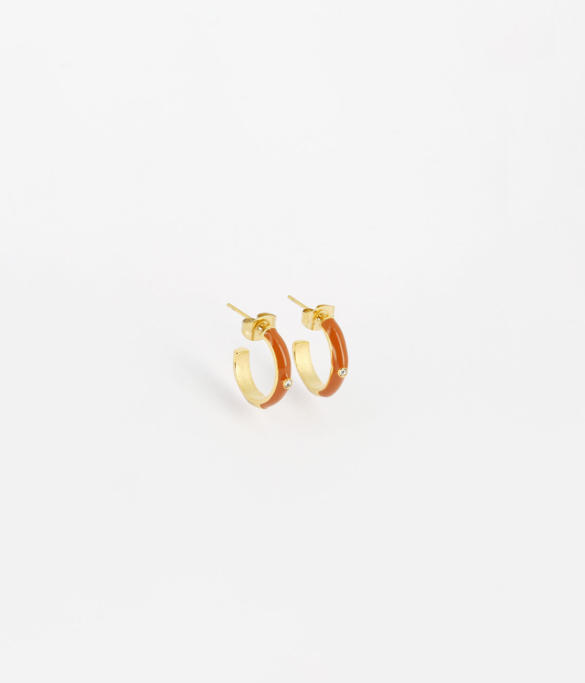 Boucles d'oreilles Calor (Acier doré)