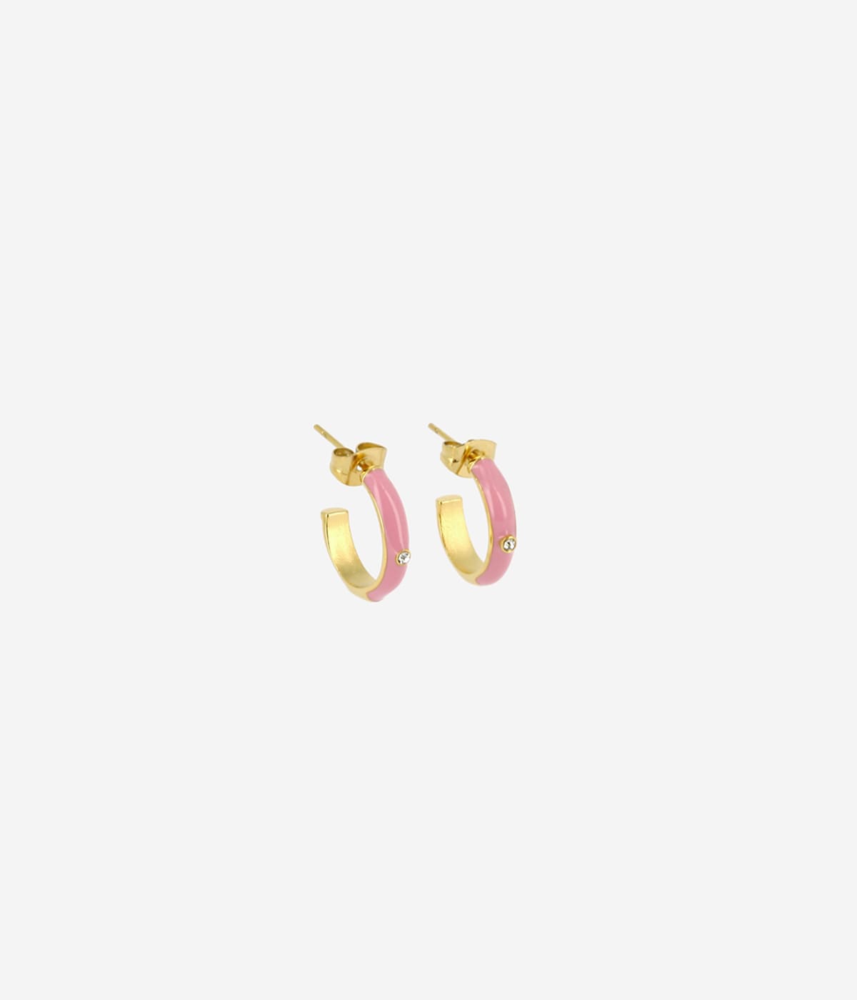 Boucles d'oreilles Calor (Acier doré)