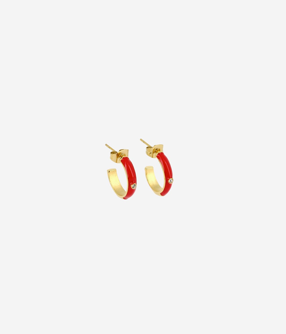 Boucles d'oreilles Calor (Acier doré)