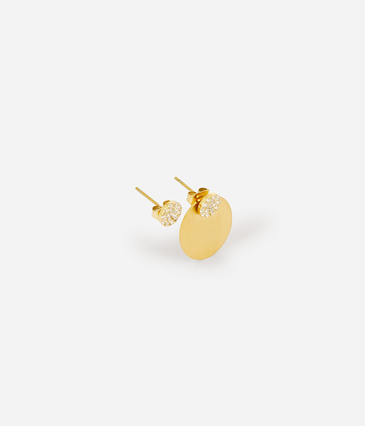 Boucles d'oreilles Carita (Acier doré)
