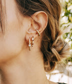 Boucles d'oreilles Cassy (Acier doré)
