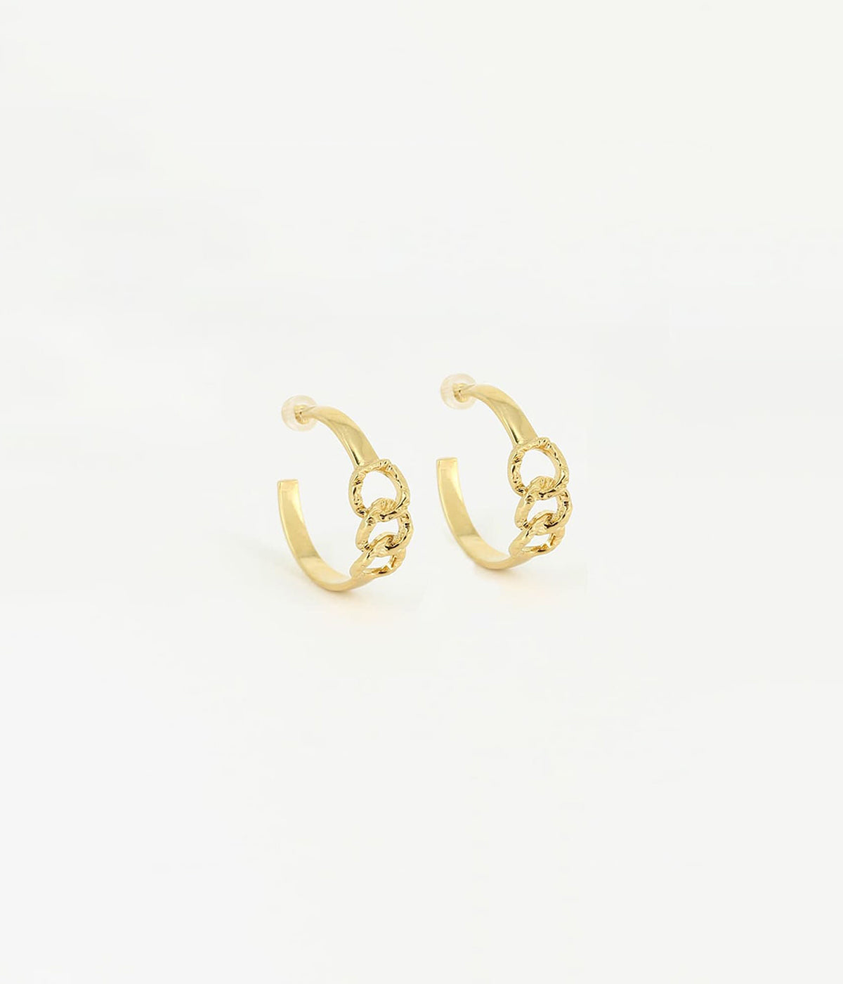Boucles d'oreilles Charlotte (Acier doré)