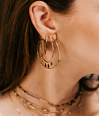 Boucles d'oreilles Charmed (Acier doré)