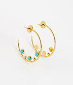 Boucles d'oreilles Everdeen (Acier doré)