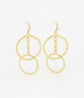Boucles d'oreilles Georgia (Acier doré)