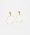 Boucles d'oreilles Mini Honoré (Acier doré)