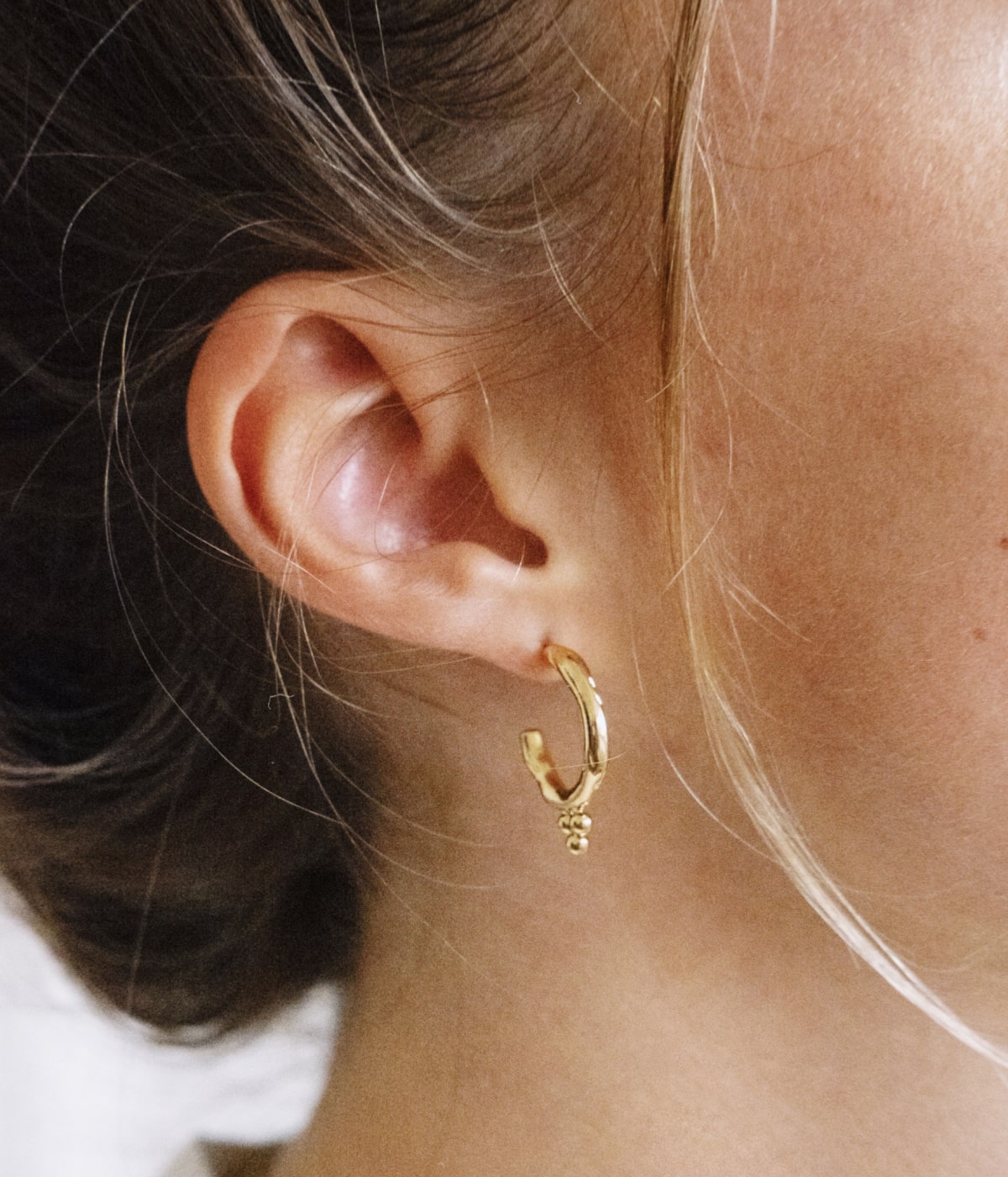 Boucles d'oreilles Neela (Acier doré)