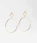 Boucles d'oreilles Paraty (Acier doré)