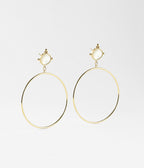 Boucles d'oreilles Paraty (Acier doré)