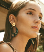 Boucles d'oreilles Pretresse (Acier doré)