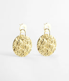 Boucles d’oreilles Soulages (Acier doré)