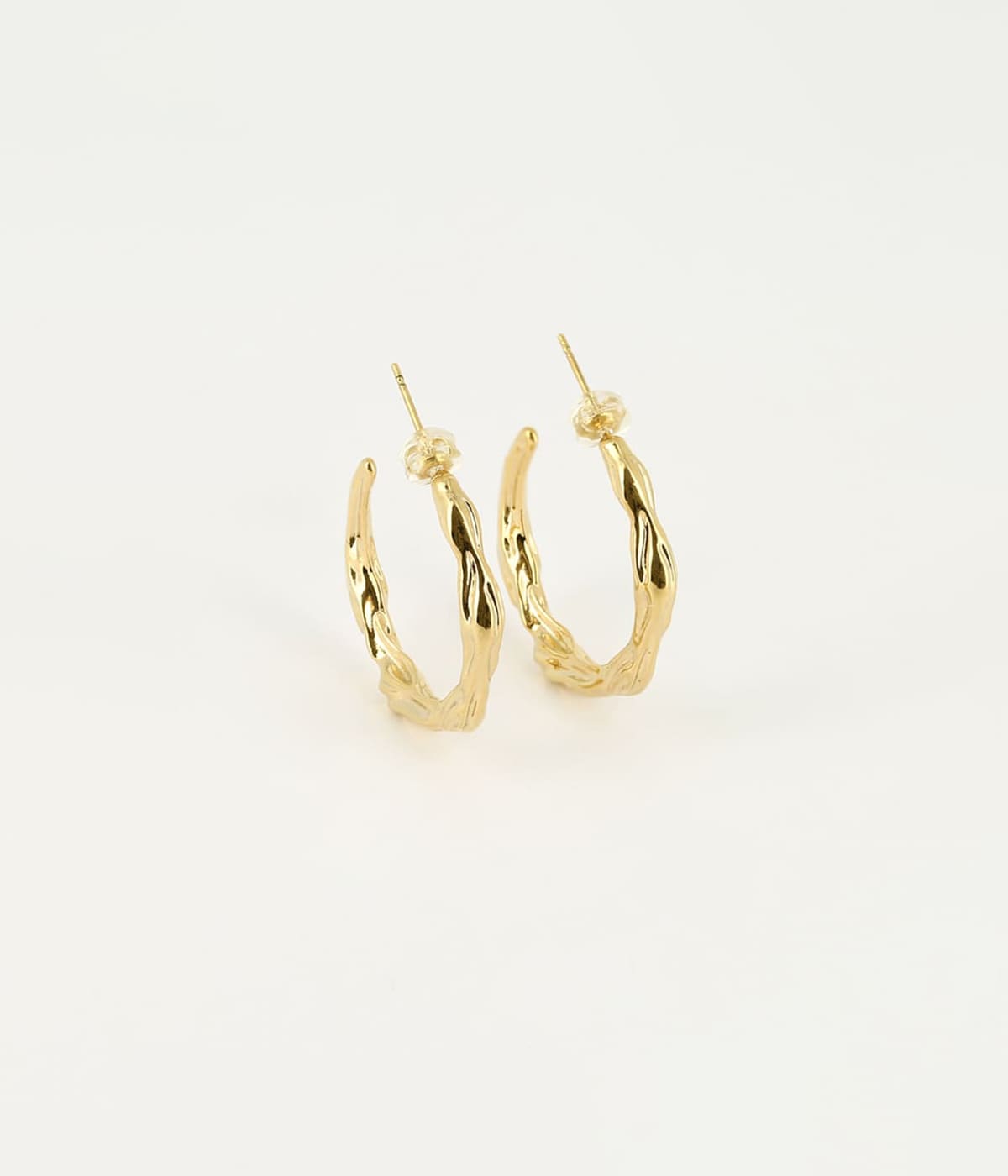 Boucles d'oreilles Suna (Acier doré)