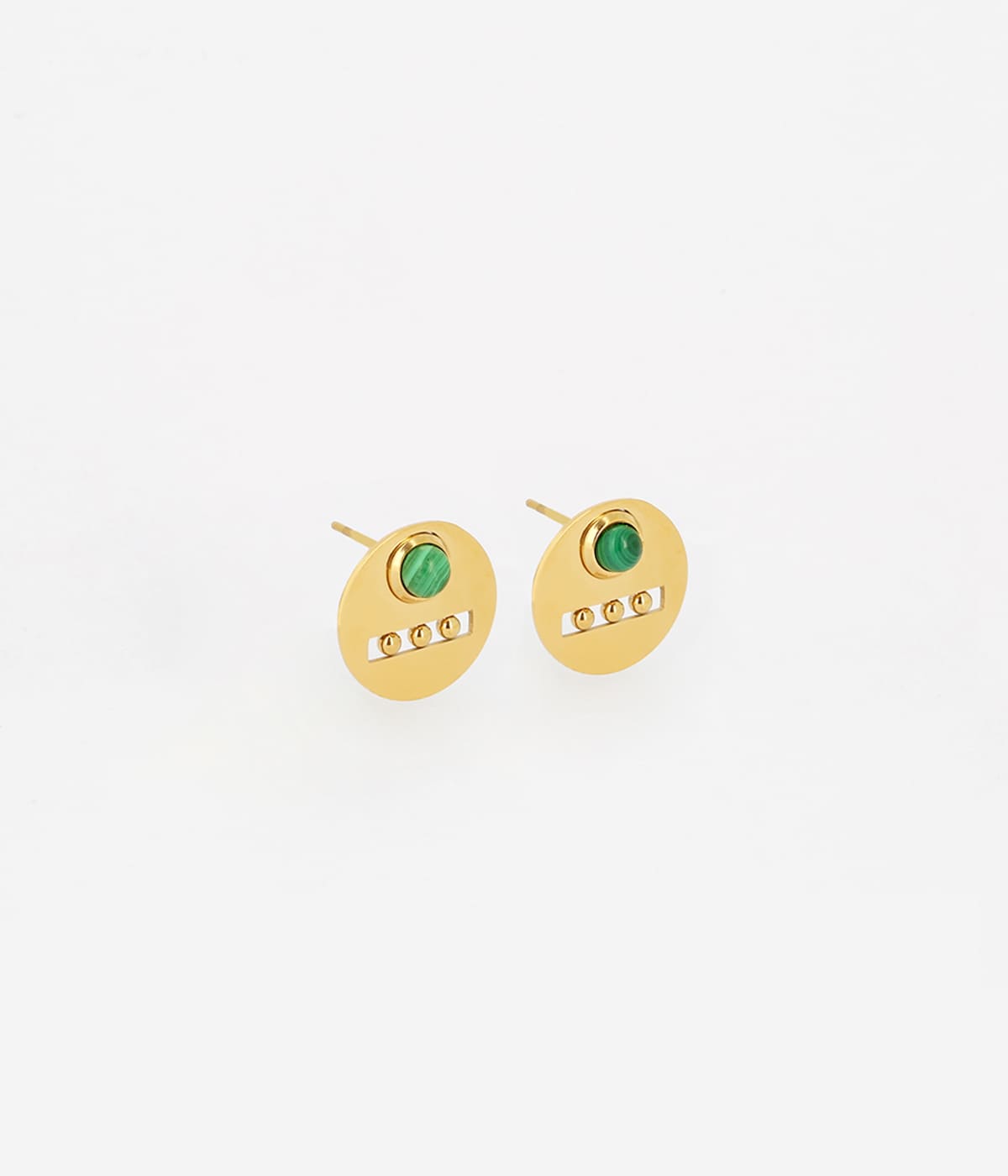 Boucles d'oreilles Thèbes (Acier doré)
